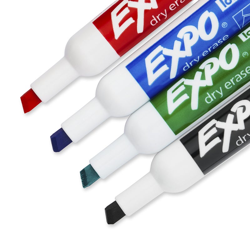 EXPO Low Odor Dry Erase Markers, Chisel Tip, Assorted Colors, 6 Packs of 4 (24 Count) - Image 5